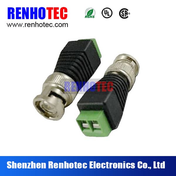 BNC to DC Power Plug Connector for CCTV Camera System